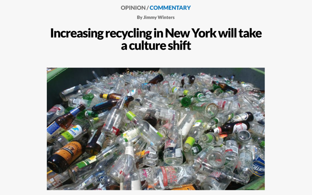 Jimmy Winters pens Newsday essay about recycling